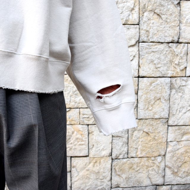 【2020 SS】stein(シュタイン)/ DOUBLE PATTERN REBUILD SWEAT LS -GREIGE- #ST136(7)