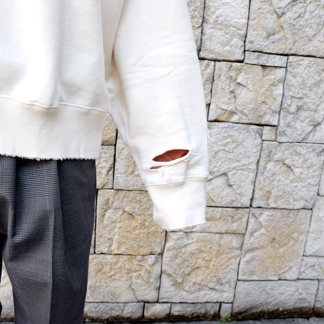 【2020 SS】stein(シュタイン)/ DOUBLE PATTERN REBUILD SWEAT LS -OFF WHITE- #ST136-WH(7)