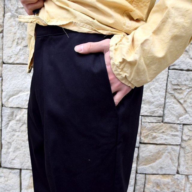 【2020 SS】blurhms(ブラームス) / HIGH COUNT TWILL CENTRAL SLIT PANTS -NAVY- #BHS-20SS016(7)
