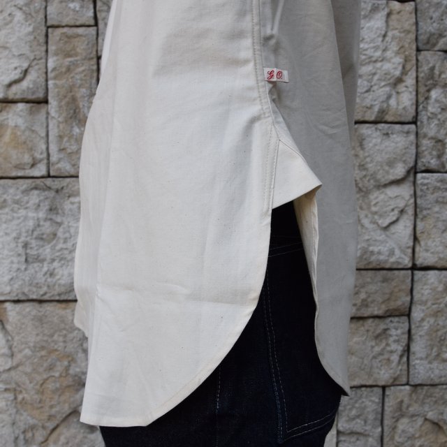 【2020 SS】FRANK LEDER(フランクリーダー) / VINTAGE BEDSHEET SHIRT STAND COLLAR -NATURAL- #0916032-80(7)