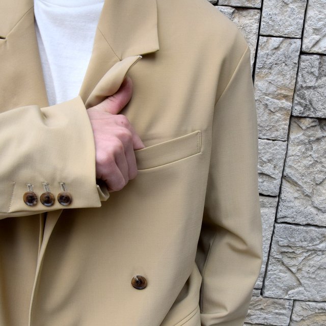 【2020 SS】YOKE(ヨーク)/ DOWNSIZING DOUBLE BREASTED JACKET -LIGHT BEIGE- #YK20SS0102J(7)