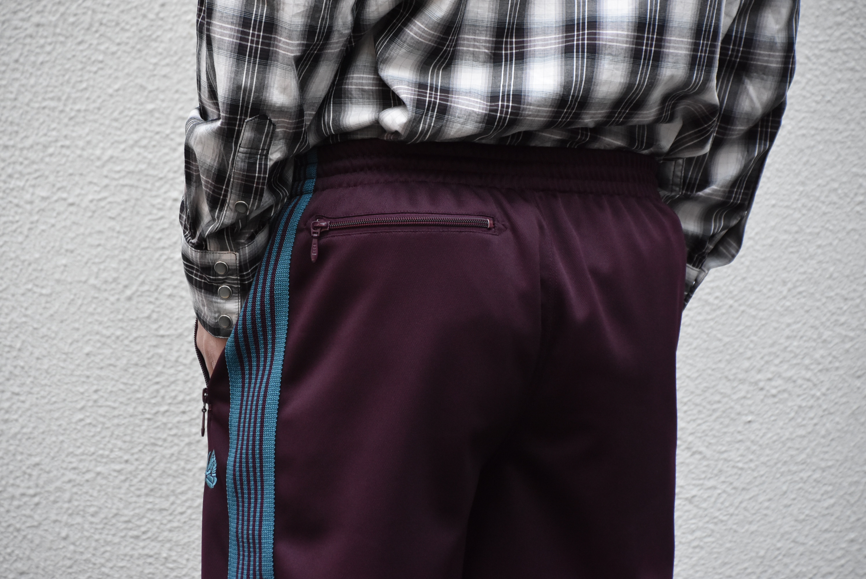 NEEDLES (ニードルス) TRACK PANT-POLY SMOTTH-BORDEUX/#GL216(7)