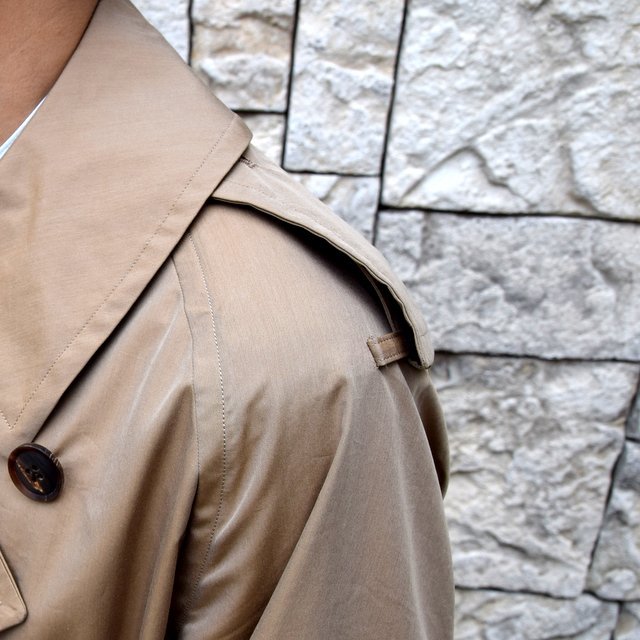 【2020 SS】AURALEE(オーラリー)/ FINX POLYESTER BIG TRENCH COAT -BEIGE- #A20SC01FP(7)