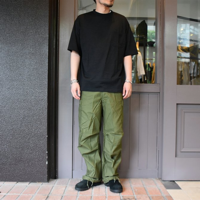 【2020 SS】COMOLI (コモリ) ウール天竺 半袖クルー#R01-05014 -CHARCOAL-(7)