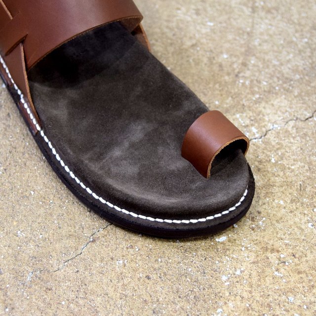 【2020】KAPTAIN SUNSHINE × PHIGVEL / GURKHA FOOTBED SANDALS -BROWN- #KS20SGD06(7)