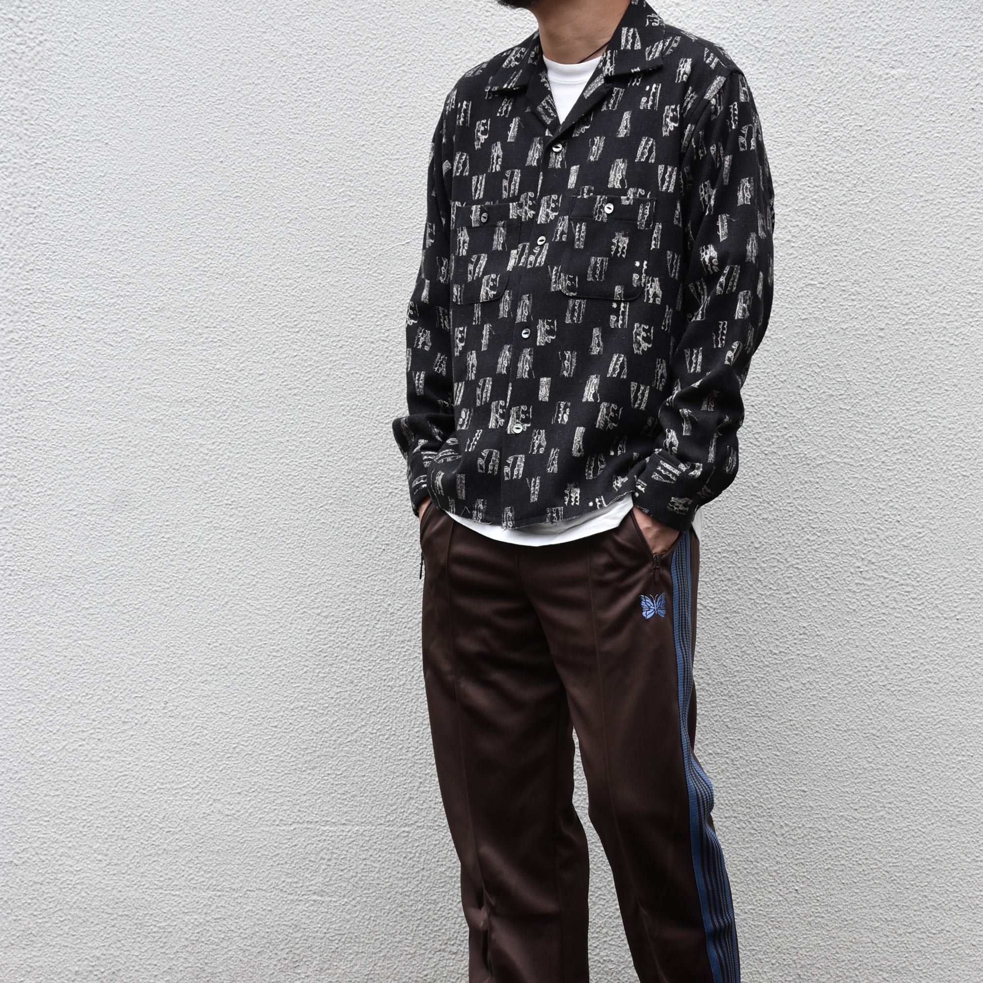 NEEDLES(ニードルス) C.O.B Classic Shirt -W/N Melton/Pt.-BLACK #HM110(7)