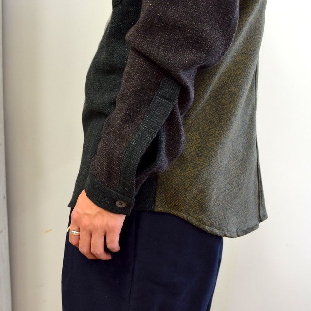 FRANK LEDER(フランクリーダー)/ VINTAGE FABRIC EDITION SHIRT -GREEN- #0126070(7)