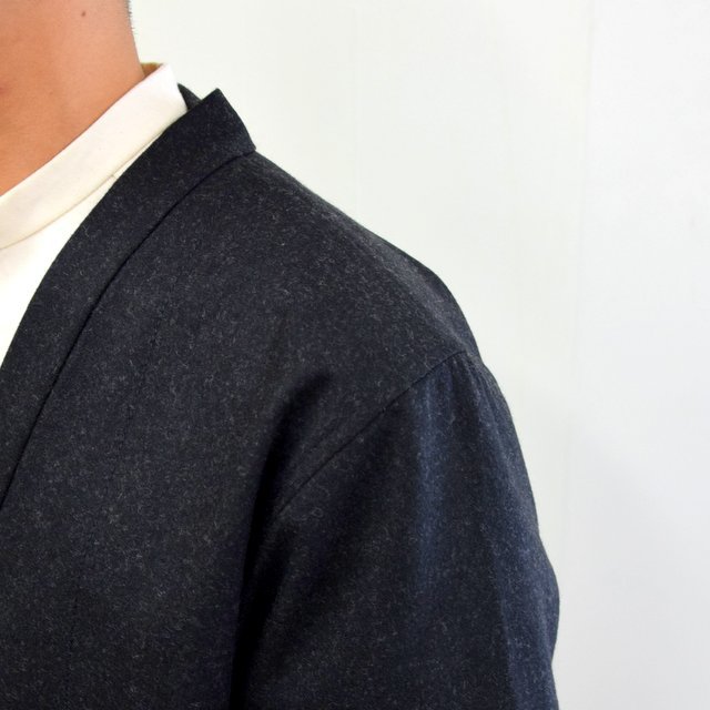 FRANK LEDER(フランクリーダー)/ LIGHT WEIGHT LODEN WOOL CARDIGAN -BLACK- #0127018(7)