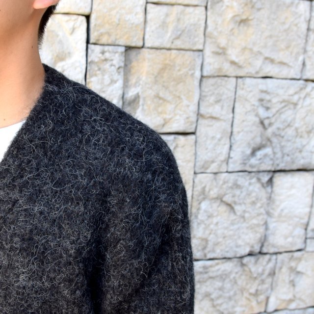 AURALEE(オーラリー)/ ALPACA WOOL SUPER LIGHT KNIT BIG CARDIGAN -TOP CHARCOAL- #A20AC01AW(7)