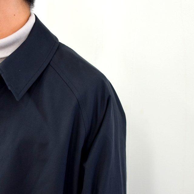 STUDIO NICHOLSON(スタジオニコルソン)/ TECHNICAL COTTON RAGLAN MID LENGTH MAC ‐BLACK‐(7)