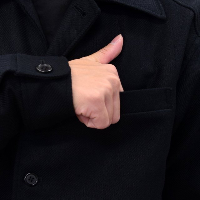 山内 (やまうち)/ Dead Stock Silk Shirt Jacket -BLACK- #20a32-A(7)