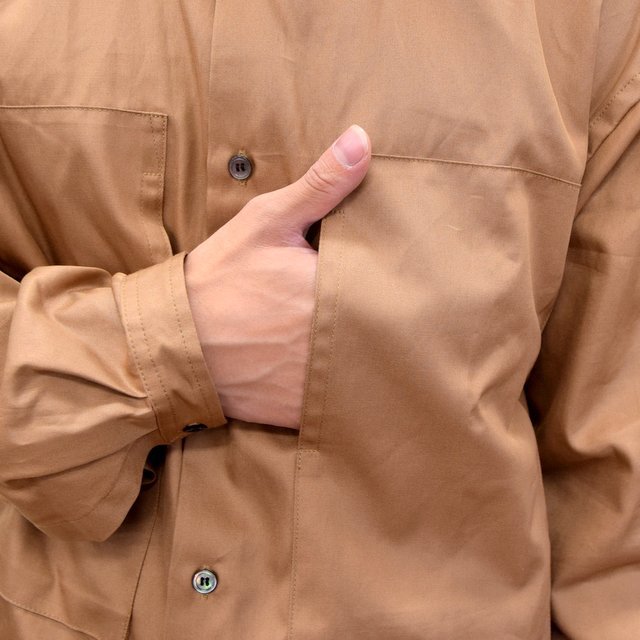 E. TAUTZ(イートウツ)/ LINEMAN SHIRT -BROWN- #6311802001(7)