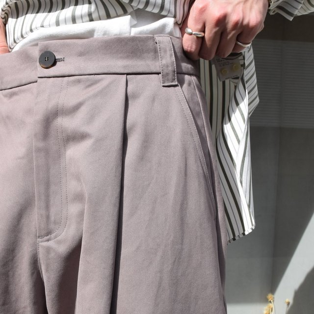 STUDIO NICHOLSON(スタジオニコルソン)/ PEACHED COTTON TWILL -CLAY- #SNM-351(7)