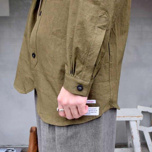 FRANK LEDER(フランクリーダー)/ COTTON / LINEN SIDE POCKET SHIRT WITH SEED 0216077-58(7)