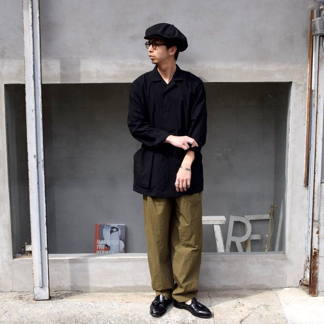 FRANK LEDER(フランクリーダー)/ 2TUCK DRAWSTRING TROUSERS WITH SEED(7)