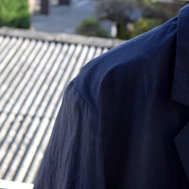 FRANK LEDER(フランクリーダー)/ TRIPLE WASHED THIN COTTON 2B JACKET -NAVY- #0912085-39(7)