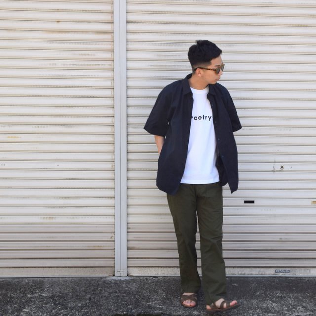 YAECA(ヤエカ) コンフォートシャツ ワイドスクエア S/S #11139NVY(7)