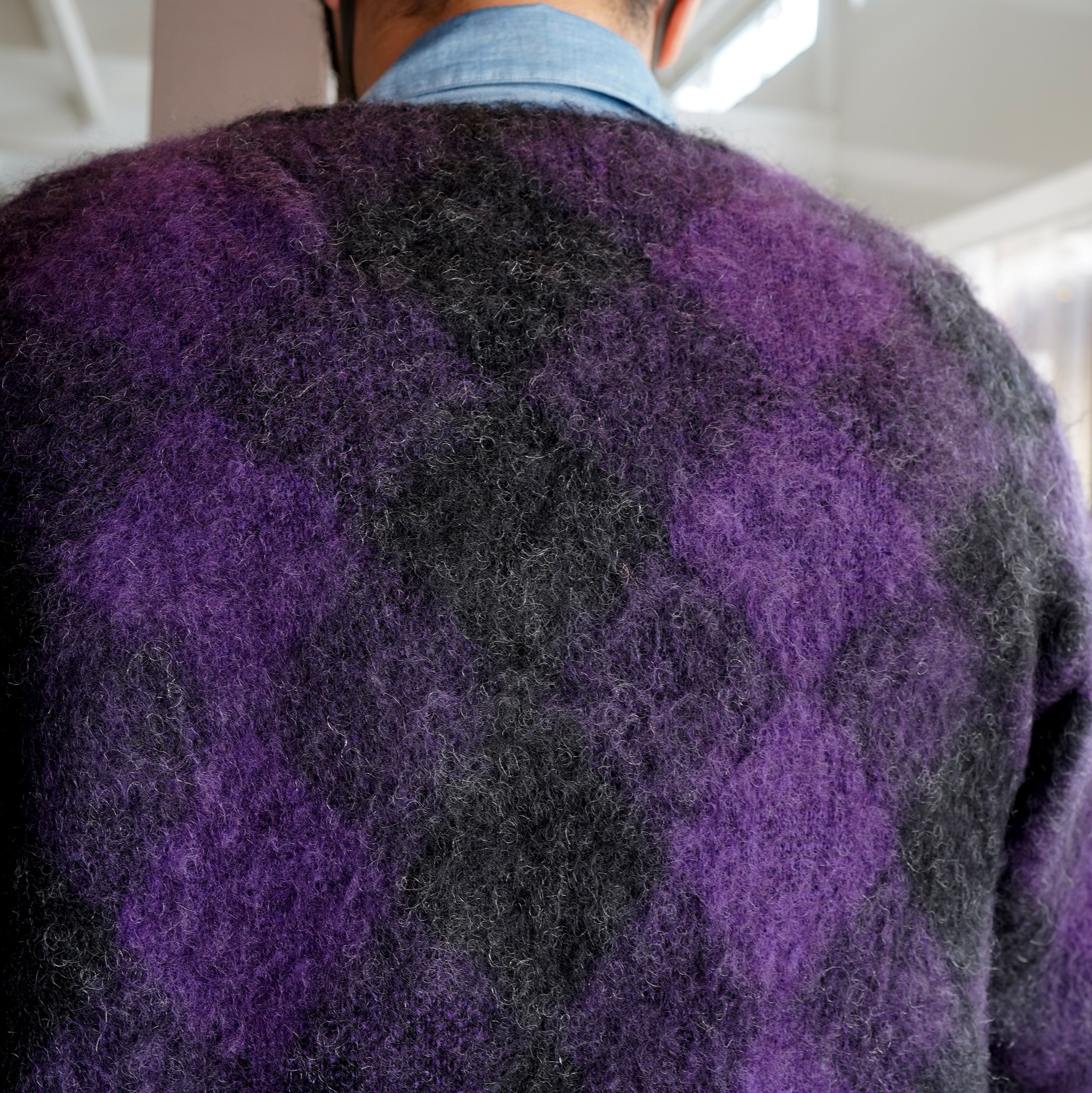 NEEDLES(ニードルズ)/MOHAIR CARDIGAN - DIAMOND -CHARCOAL- #JO257(7)