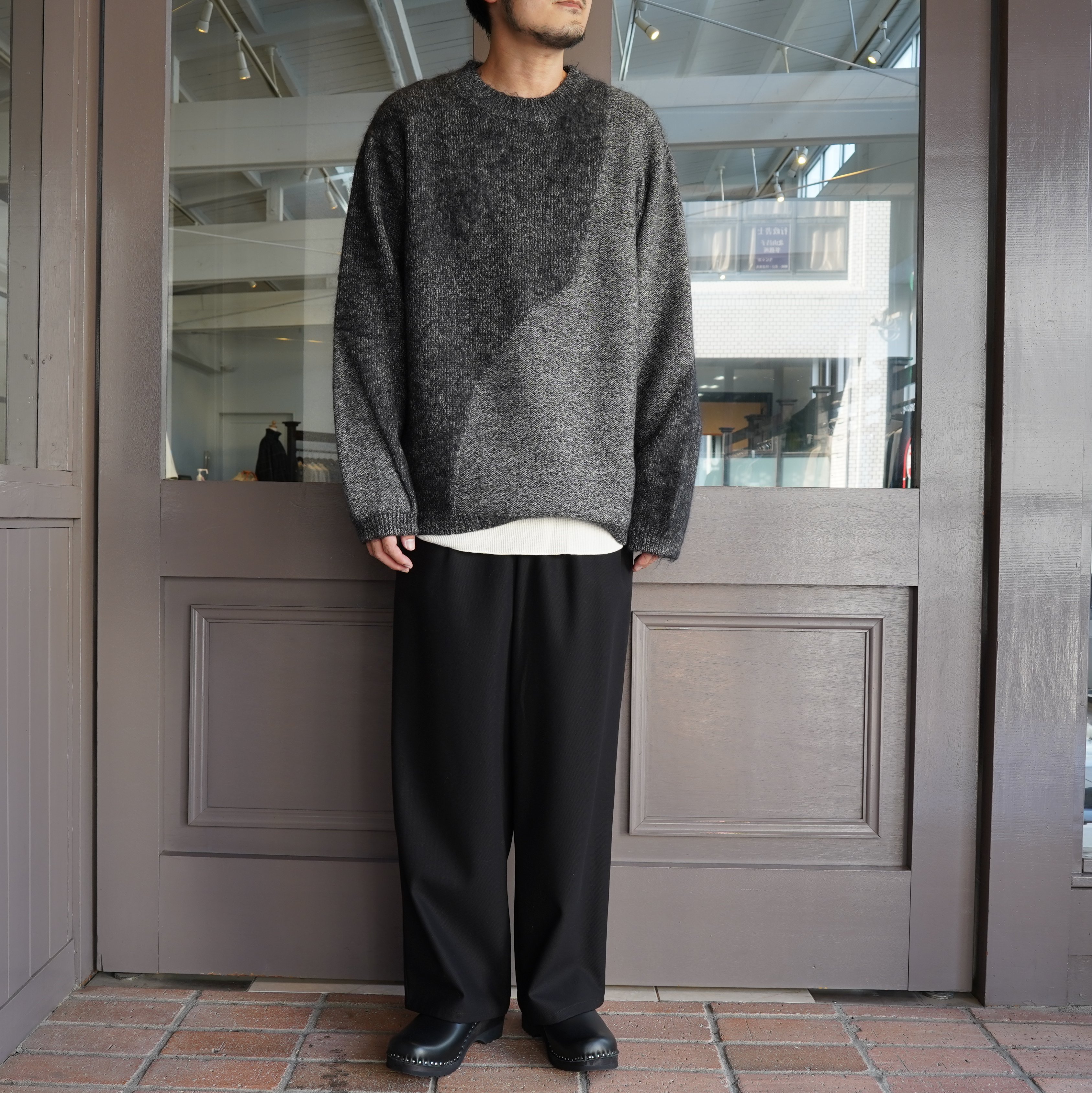 amachi.(アマチ)/Gardeners knit-Gray- #AY9-29(7)