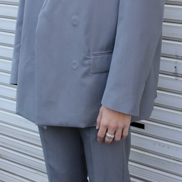 YOKE(ヨーク)/COVERED COLLARLESS JACKET -DUSTY GREEN- #YK22SS0314J(7)