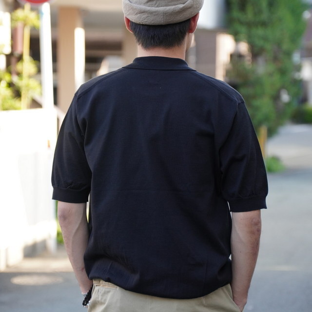 【25SS】BATONER(バトナ―) / THE SEAISLAND COTTON POLO S/S -D.GRAY,BLACK- #BN-25SM-057(7)