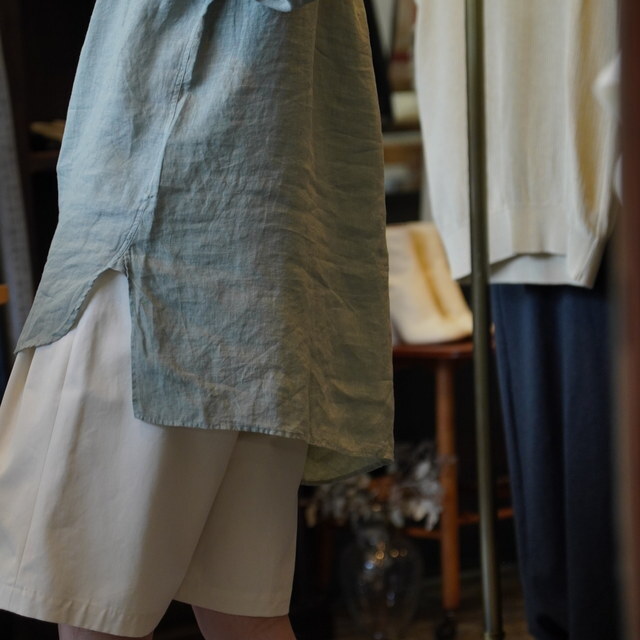 【25SS】MAATEE&SONS(マーティーアンドサンズ)/ ドS LINEN PULLOVER シャツ -SUMI,TAKESUMI- #MT5103-0618(7)