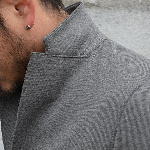 Harris Wharf London (ハリスワーフロンドン) Man Jacket Interlock -(140)middle grey- (8)