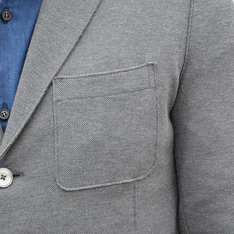 Harris Wharf London (ハリスワーフロンドン) Man Jacket Piquet -(140)middle grey- (8)