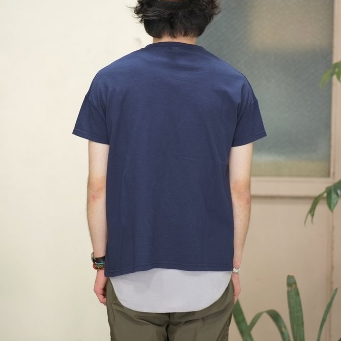Cal Cru(JN[) C/N S/S RELAXED FIT(MADE IN USA)  -NAVY-(8)