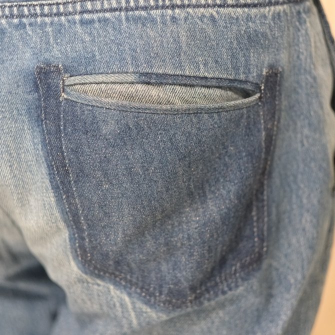 7 ×7 / seven by seven ( セブン バイ セブン ) REWORK DENIM TROUSERS - INDIGO - size 2(M)(8)