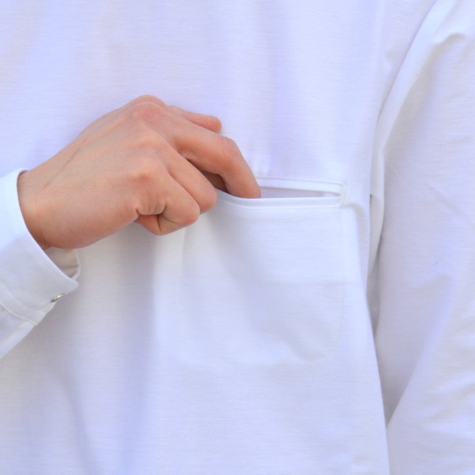【30% OFF SALE】【17 SS】Curly(カーリー) HIGH GAUGE TWILL JERSEY -WHITE- #171-31032SD(8)