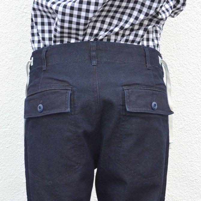 KENNETH FIELD (ケネスフィールド) CEREMONY TROUSER SUPIMA DENIM -INDIGO- #17SS-47(8)