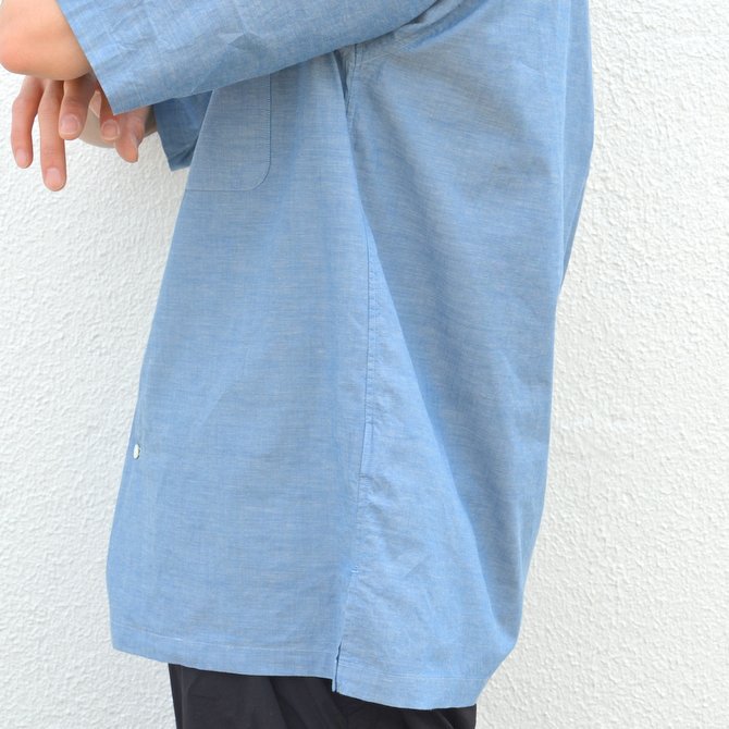 【17 SS】MARKAWARE(マーカウェア)/ OPEN COLLAR SHIRTS S/S -INDIGO- #A17B-03SH01B11(8)