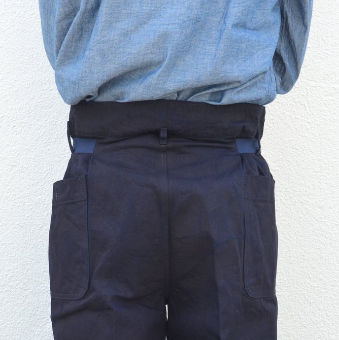 chimala(チマラ)/10OZ INDIGO X BLACK WEFT DENIM RAILROAD PANTS(UNISEX) -INDIGO- #(8)