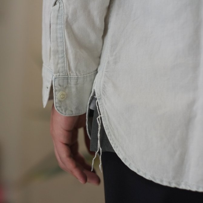 【30% OFF SALE】【2017 SS】7 × 7 / seven by seven ( セブン バイ セブン ) CHAMBRAY SHIRT - BLEACH - #SS2017-7x7CBS(8)