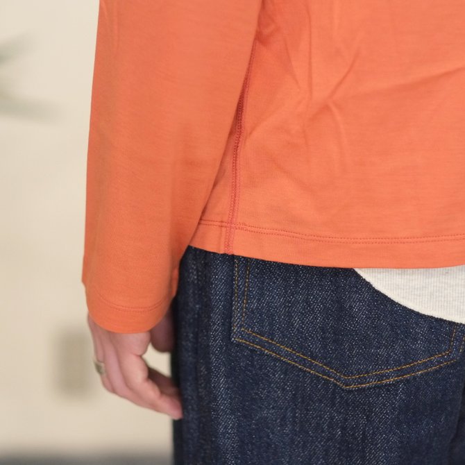 【30% OFF SALE】【2017 SS】7 × 7 / seven by seven ( セブン バイ セブン ) T-SHIRT L/S -ORANGE - #SS2017-7x7TSL(8)