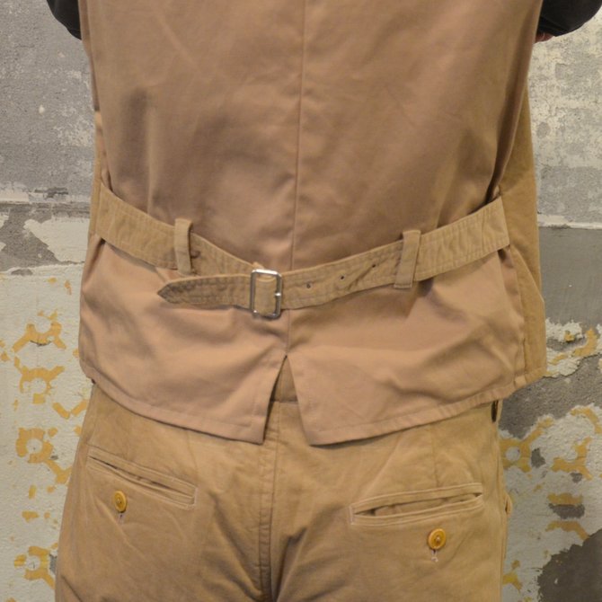 y40% OFF SALEz ts(s) (eB[GXGX) Thin Wale Stretch Corduroy Cloth Padded Suit Vest -(59)Khaki- #ST37IV01(8)