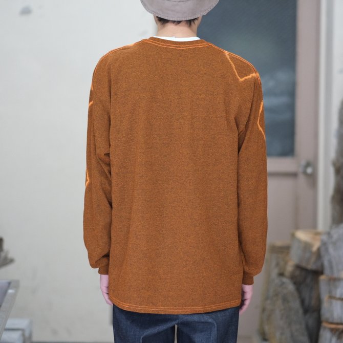 【30% off SALE】【2018 SS】7 × 7 / seven by seven ( セブン バイ セブン ) TIE-DYE T-SHIRT LS -ORANGE- #SBSS18TDTSL(8)