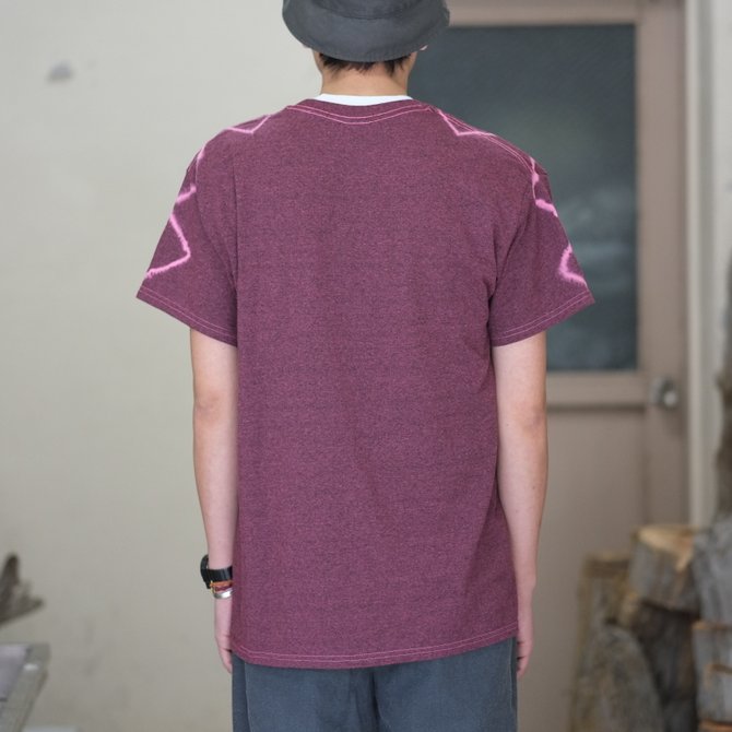 【30% off SALE】【2018 SS】7 × 7 / seven by seven ( セブン バイ セブン ) TIE-DYE T-SHIRT -PINK- #SBSS18TDTSH(8)