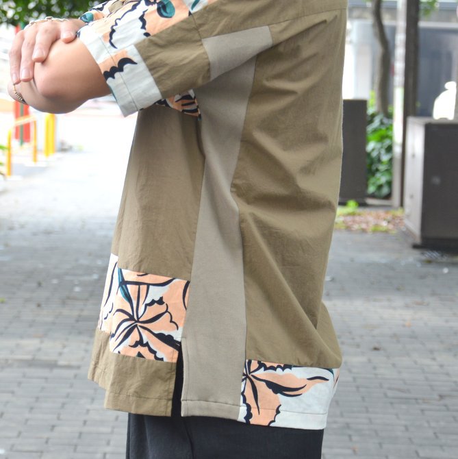 【40% OFF SALE】SLOWGUN(スロウガン)/ プリティッシュPTマテ布帛TEE -(A)BEIGE- #380906(8)