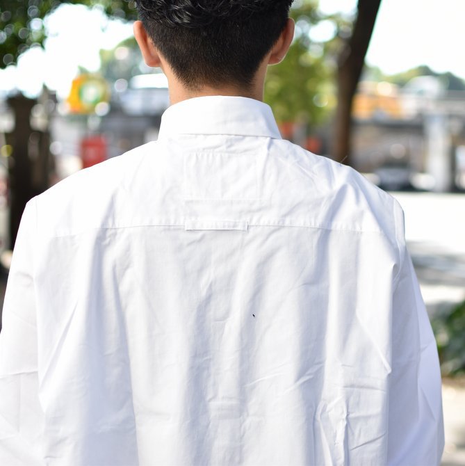 【2018 AW】 CAMIEL FORTGENS(カミエル フォートゲンス)/LONG SHIRT SHIRTING -WHITE- #CAMIEL-634(8)