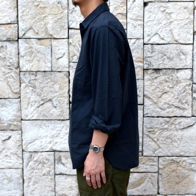 【2019 SS】YAECA(ヤエカ) コンフォートシャツ スタンダードロング L/S -NAVY- #19106(8)