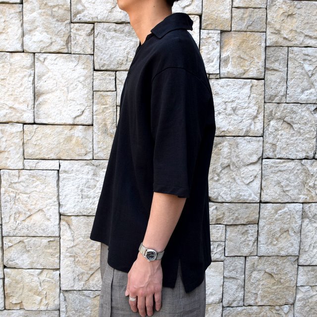 【30% off sale 】KAPTAIN SUNSHINE (キャプテンサンシャイン)/ SKIPPER SHIRT -BLACK-#KS9SCS09(8)