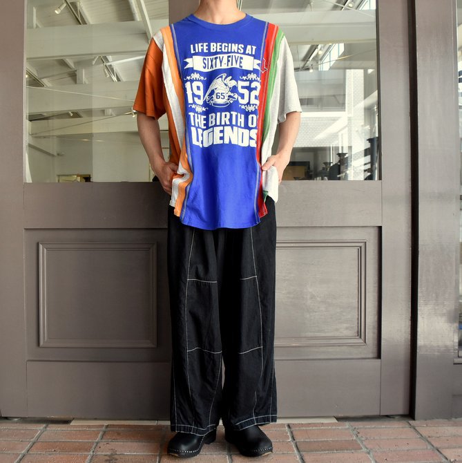 REBUILD BY NEEDLES (リビルドバイニードルス) 7 cut wide tee-college- blue EJ291(8)