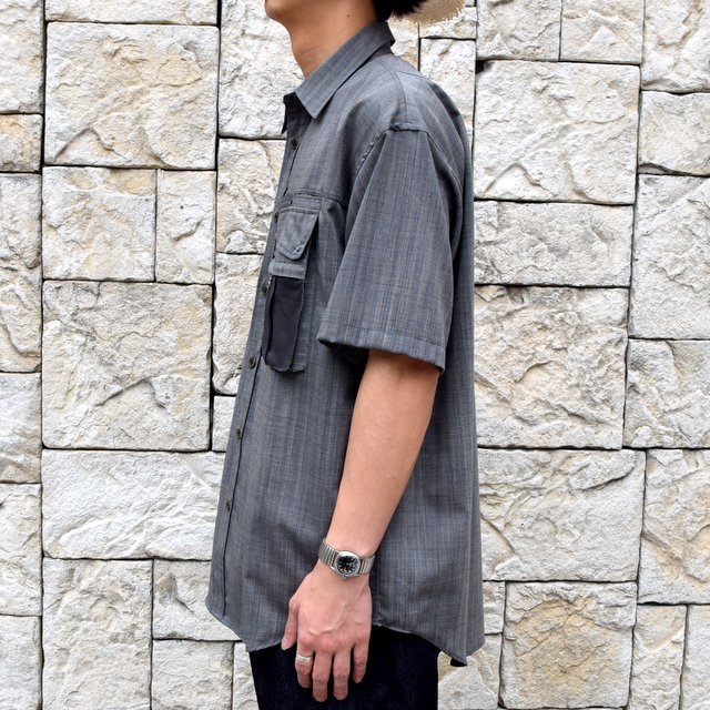 【2019 SS】BROWN by 2-tacs (ブラウンバイツータックス) TRAVELER SHIRTS-GRAY- #B21-S003(8)
