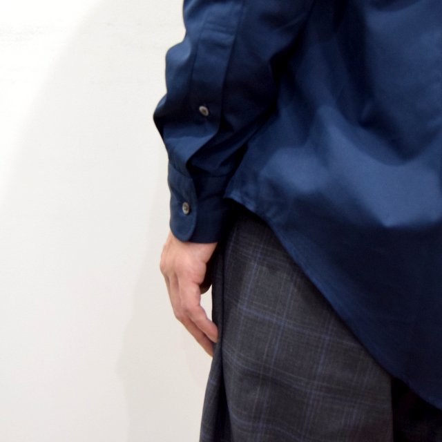 【19 AW】Graphpaper(グラフペーパー) THOMAS MASON L/S B.D BOX SHIRT -B NAVY- #GM193-50060B(8)