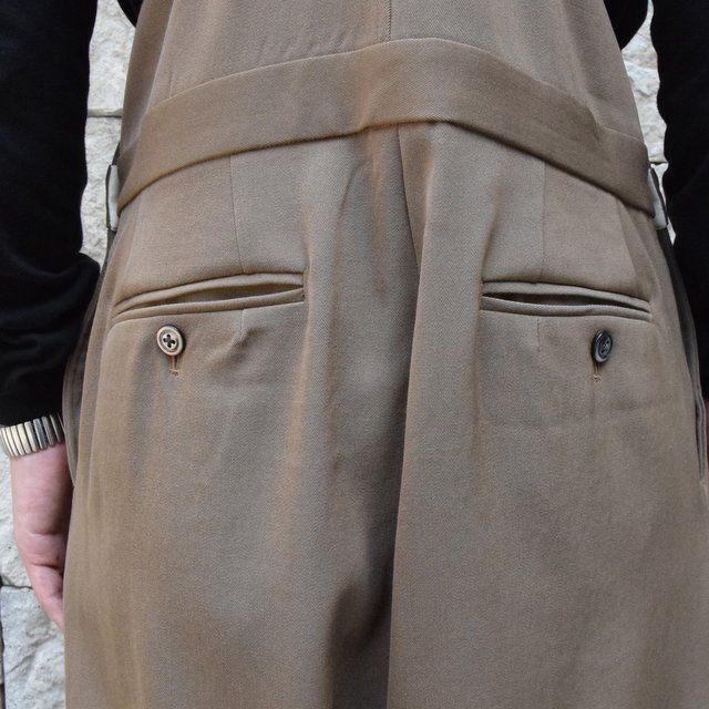 【2019 AW】NEAT(ニート)/ WOOL HIGHT DENSITY GABARDINE Overall -CAMEL-#19-02WGO(8)