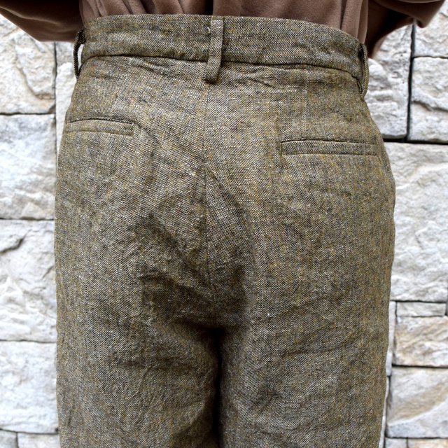 【30% off sale】【2019 AW】Graphpaper(グラフペーパー)/Tweed Kibata Pants -LEAF-#GM193-40047(8)