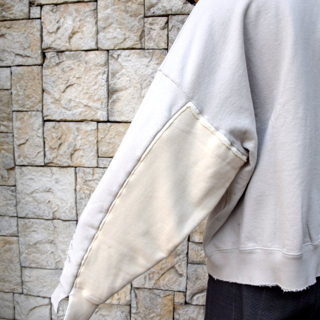 【2020 SS】stein(シュタイン)/ DOUBLE PATTERN REBUILD SWEAT LS -GREIGE- #ST136(8)
