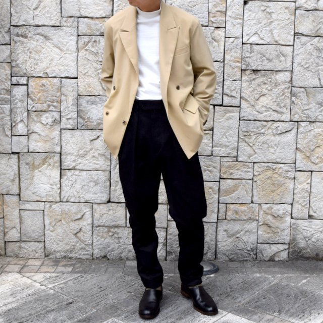 【2020 SS】NEAT(ニート)/ COTTON PIQUE ''TAPERED'' -BLACK- #20-01CPT(8)